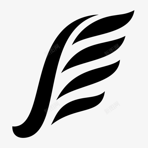 翅膀帽檐鳍图标svg_新图网 https://ixintu.com 侧翼 帽檐 翅膀 苍蝇 鳍