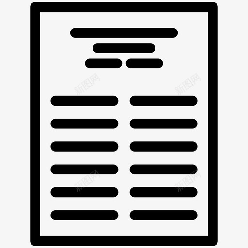 研究论文文章科学图标svg_新图网 https://ixintu.com 文章 研究论文 科学