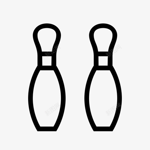 icon 45 bowling pins.2svg_新图网 https://ixintu.com icon 45 bowling pins.2