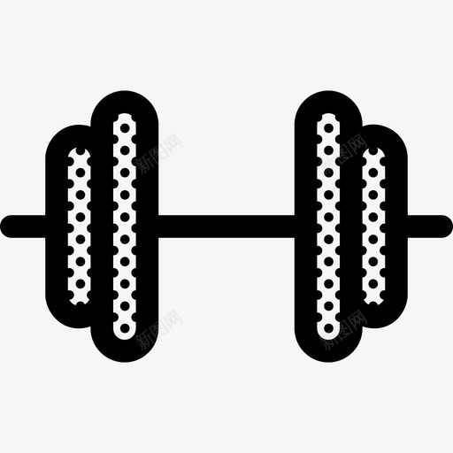健身房健身锻炼图标svg_新图网 https://ixintu.com 健身 健身房 其他点 壶铃 锻炼