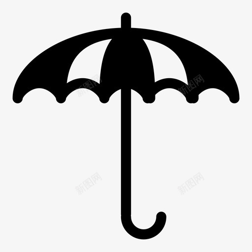 伞保护防雨图标svg_新图网 https://ixintu.com 伞 保护 天气 安全 物体 防水 防雨