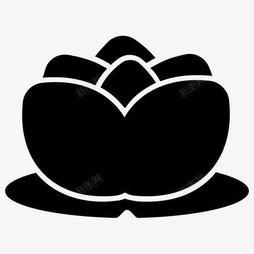 莲花美丽的花朵水疗瑜伽图标svg_新图网 https://ixintu.com 按摩和水疗雕刻图标 水疗瑜伽 睡莲 美丽的花朵 莲花