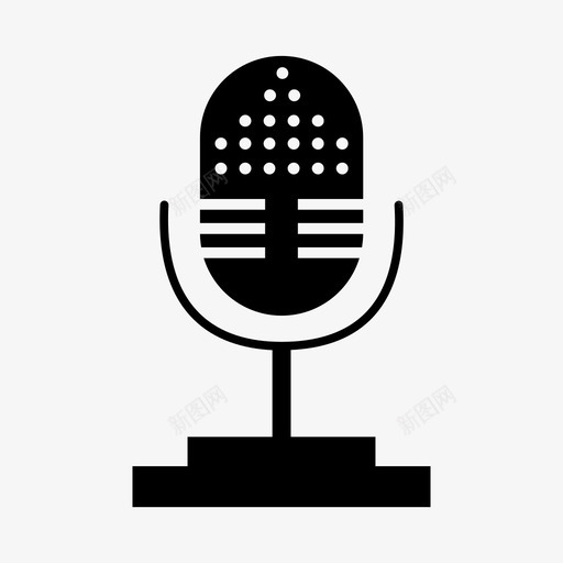 麦克风扬声器声音图标svg_新图网 https://ixintu.com 声音 扬声器 麦克风