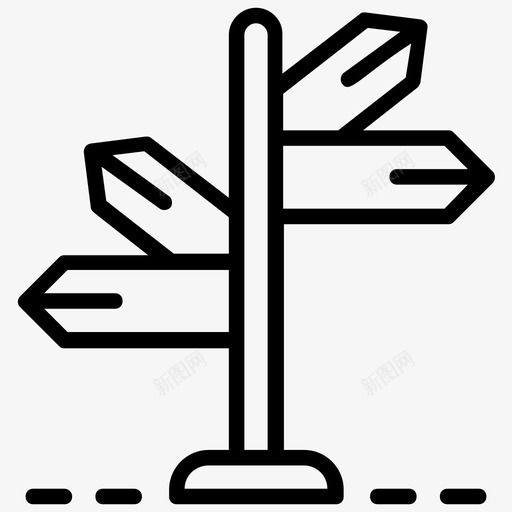 指尖方向箭头方向图标svg_新图网 https://ixintu.com 人力资源线图标 指尖 方向 方向箭头 路标
