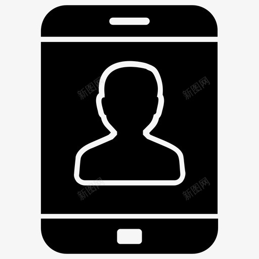 视频聊天移动通信在线人物图标svg_新图网 https://ixintu.com 在线人物 在线学习字形图标 在线教师 移动通信 视频聊天 视频通话