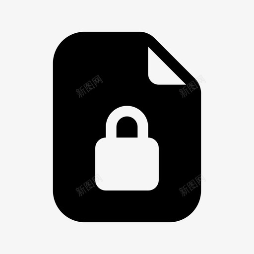 私有文档锁定文档锁定文件图标svg_新图网 https://ixintu.com 受保护文件 受保护文档 基本图标集 密码保护 私有文档 锁定文件 锁定文档