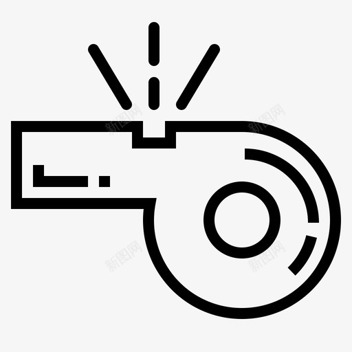 哨声吹哨裁判图标svg_新图网 https://ixintu.com 中场休息 吹哨 哨声 声音 奔跑 裁判