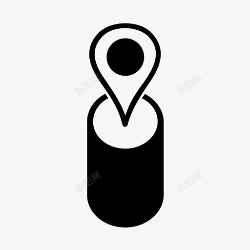 地图导航定位销图标svg_新图网 https://ixintu.com 地图 导航定位销