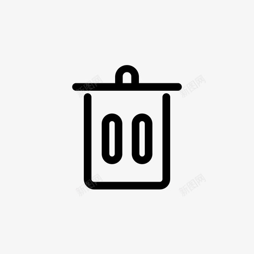 垃圾桶电子商务图标svg_新图网 https://ixintu.com 垃圾桶 电子商务