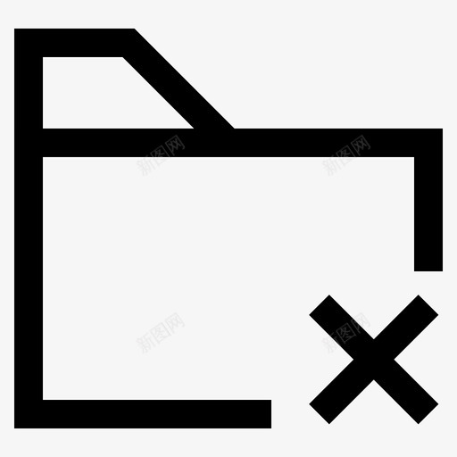 删除文件夹用户界面图标svg_新图网 https://ixintu.com 删除 文件夹 用户界面