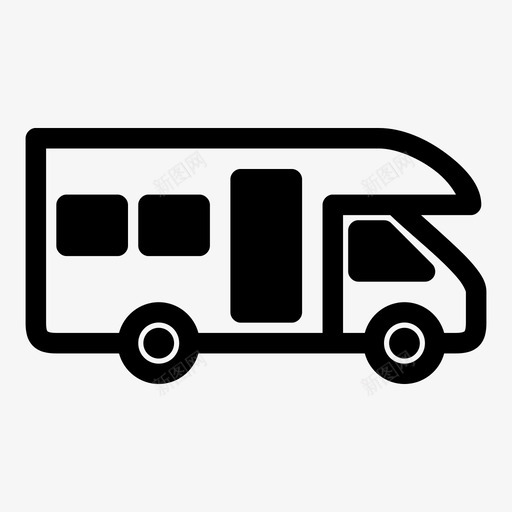 厢式货车汽车司机图标svg_新图网 https://ixintu.com 厢式货车 司机 房车 汽车 车辆