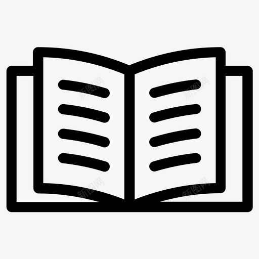 书教育开本图标svg_新图网 https://ixintu.com 书 书页 开本 教育 课本