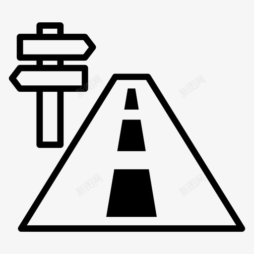 街道道路路线图标svg_新图网 https://ixintu.com 交通 旅行 街道 路线 道路