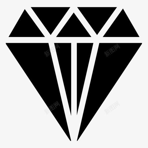 钻石矿产金融图标svg_新图网 https://ixintu.com 矿产 金融 钻石