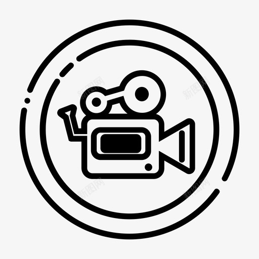 照相机电影院娱乐图标svg_新图网 https://ixintu.com 娱乐 照相机 电影 电影院 画廊