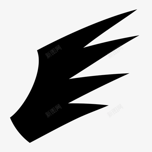 翅膀帽檐鳍图标svg_新图网 https://ixintu.com 侧翼 帽檐 翅膀 苍蝇 鳍