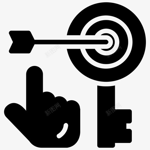 目标关键字关键字规划器关键字研究图标svg_新图网 https://ixintu.com 关键字研究 关键字规划器 搜索引擎优化 目标关键字 社交媒体策略字形图标