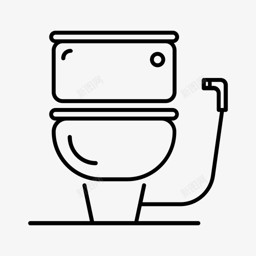卫生间坐浴盆座椅图标svg_新图网 https://ixintu.com 卫生间 坐浴盆 家用物品 座椅 抽水马桶