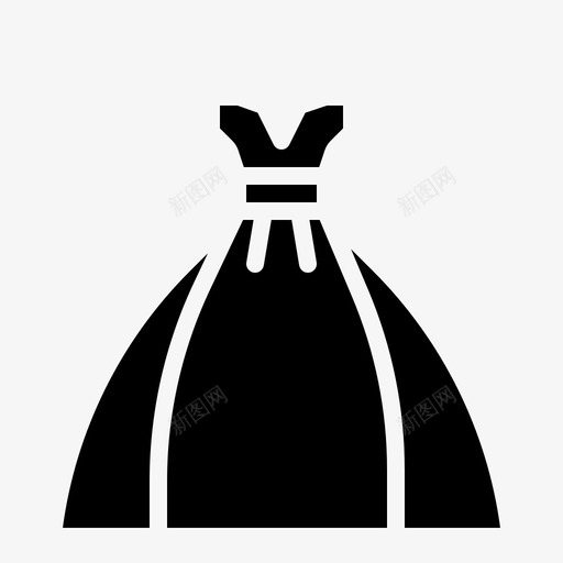 礼服新娘爱情图标svg_新图网 https://ixintu.com 婚礼 新娘 浪漫 爱情 礼服