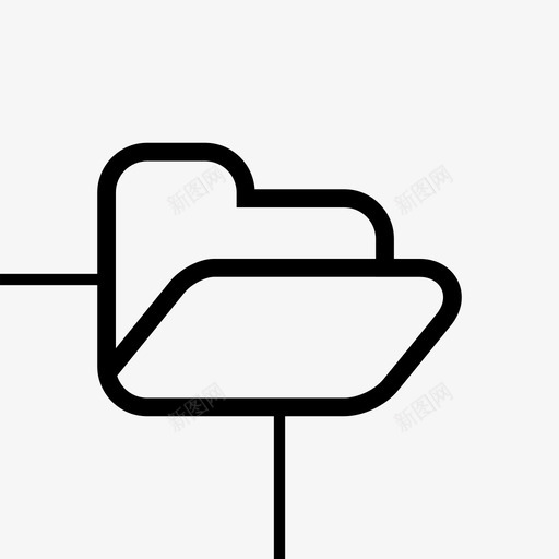 树-父节点开svg_新图网 https://ixintu.com 树-父节点开 folder_open