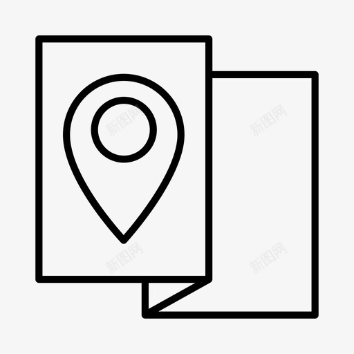 地图探险度假图标svg_新图网 https://ixintu.com 地图 度假 探险 旅游