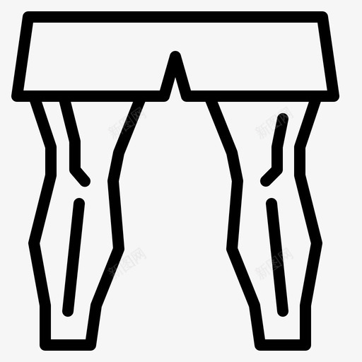 腿肌肉强壮图标svg_新图网 https://ixintu.com 强壮 肌肉 腿 跑步