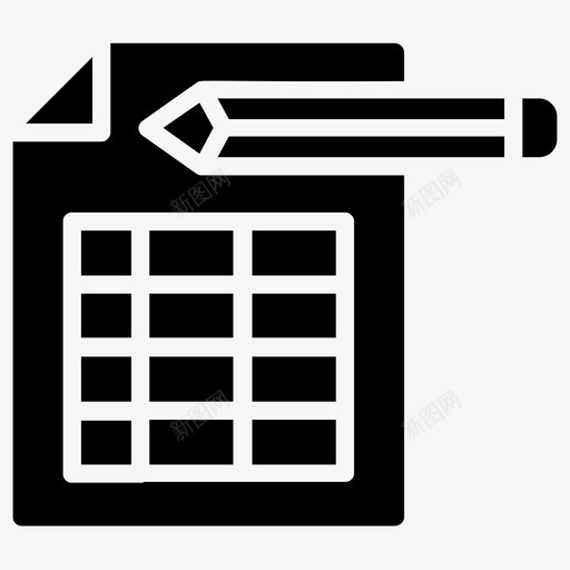 电子表格电子文档msexcel图标svg_新图网 https://ixintu.com msexcel xls 会计字形图标 工作表 电子文档 电子表格