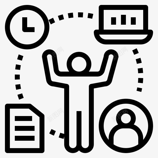管理能力首席执行官图标svg_新图网 https://ixintu.com 技能 管理 能力 资源 领导力和管理 首席执行官