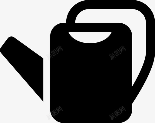 浇灌罐农作物花园图标svg_新图网 https://ixintu.com 农作物 收获 浇灌罐 花园 花园和工具填充