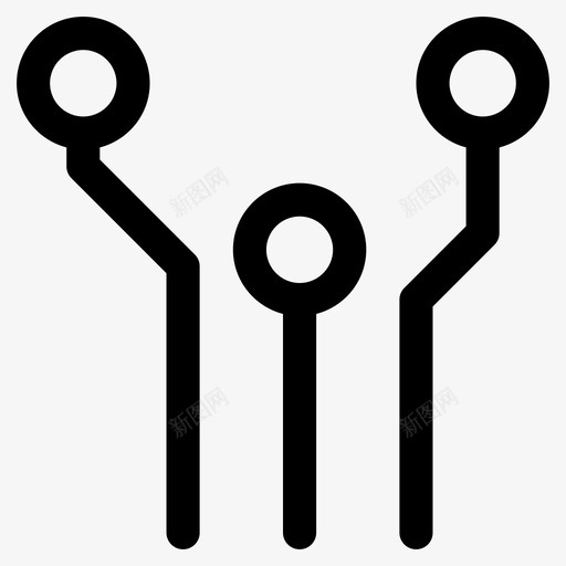 电子电路电气电子元件图标svg_新图网 https://ixintu.com 技术符号 用户界面线图标 电子元件 电子电路 电气 电源