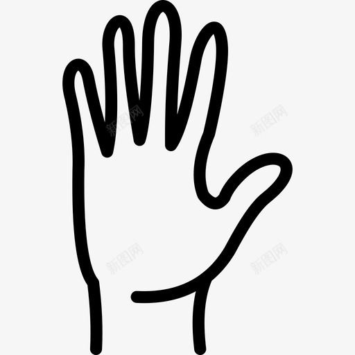 手人体图标svg_新图网 https://ixintu.com 人体 手