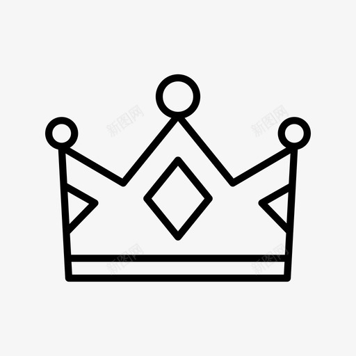 皇冠配饰父亲图标svg_新图网 https://ixintu.com 国王 父亲 父亲节 男人节 皇冠 绅士 配饰