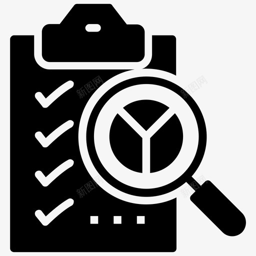 预算审核剪贴板财务审核图标svg_新图网 https://ixintu.com 会计字形图标 剪贴板 财务审核 财务报告 预算审核