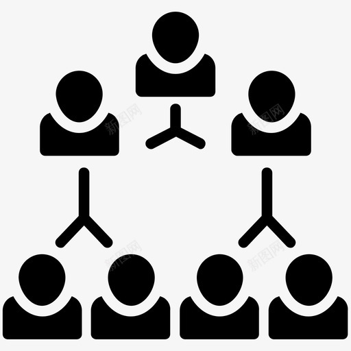 公司结构组织结构业务管理字形图标svg_新图网 https://ixintu.com 业务管理字形图标 公司结构 组织结构