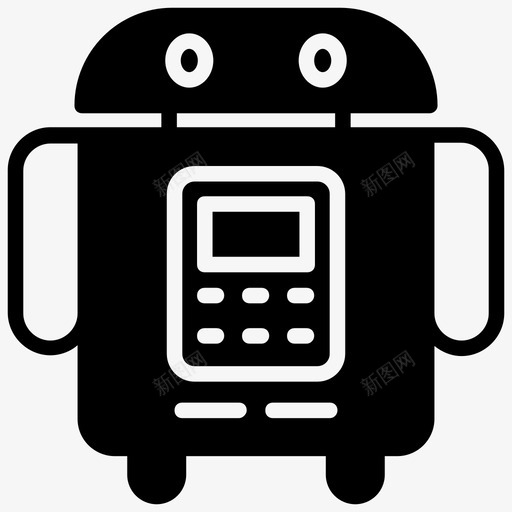 个人机器人人工智能仿生人图标svg_新图网 https://ixintu.com 个人机器人 人工智能 人工智能字形图标 仿生人 类人