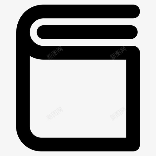 书籍相册封面书图标svg_新图网 https://ixintu.com 书籍 出版物 封面书 小说 用户界面粗体图标 相册