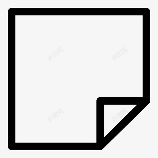 贴纸办公室纸张图标svg_新图网 https://ixintu.com 便条 办公室 工作 纸张 贴纸