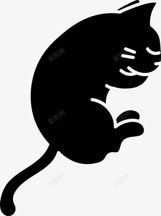困倦的猫猫喵喵图标svg_新图网 https://ixintu.com 喵喵 困倦的猫 宠物 猫 猫的力量