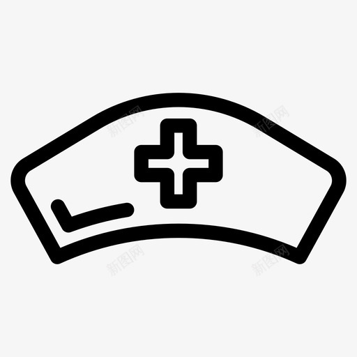护士帽帽子医疗用品概述图标svg_新图网 https://ixintu.com 医疗用品概述 帽子 护士帽