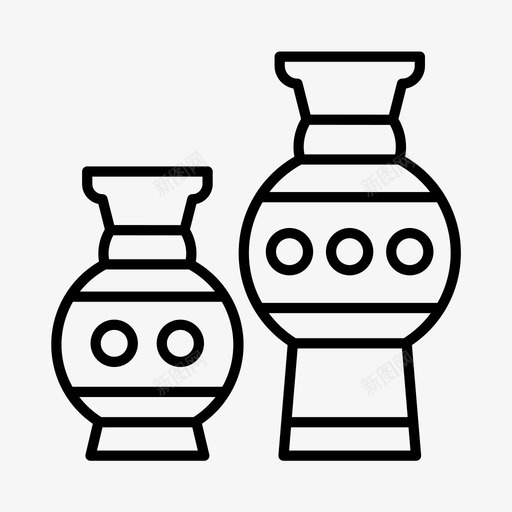 陶器陶瓷工艺图标svg_新图网 https://ixintu.com 印度 工艺 文化 陶器 陶瓷