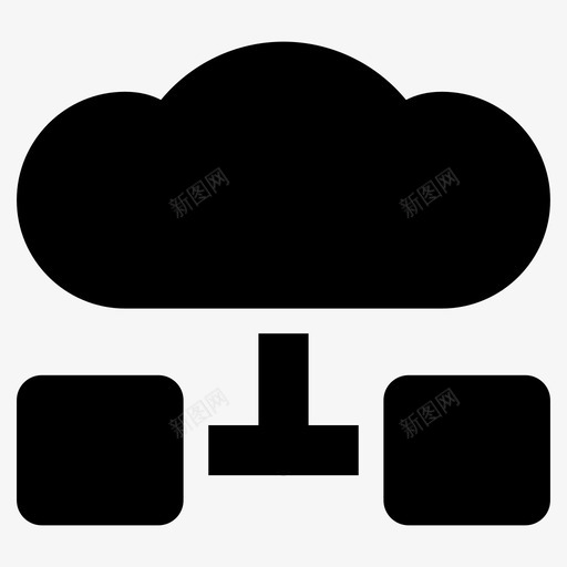 云网络云计算网络云托管服务器图标svg_新图网 https://ixintu.com 云web托管 云托管服务器 云服务器 云网络 云计算网络 用户界面字形图标