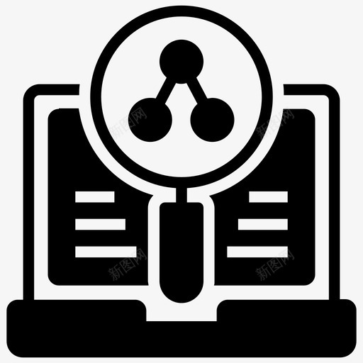 增长分析业务分析会计字形图标svg_新图网 https://ixintu.com 业务分析 会计字形图标 增长分析