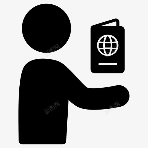 身份证件身份证图标svg_新图网 https://ixintu.com 人员 官员 护照 证件 身份 身份证