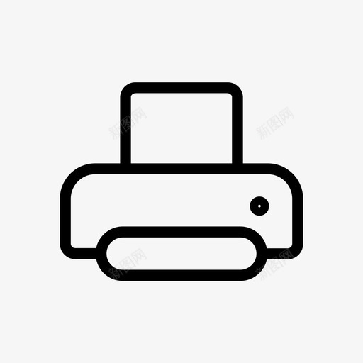 打印机ui基本图标大svg_新图网 https://ixintu.com ui基本图标大 打印机