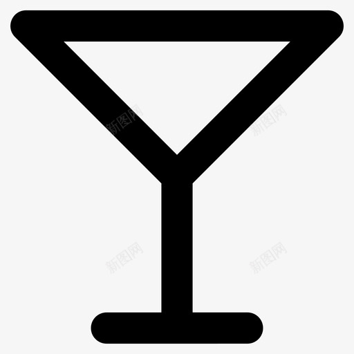 鸡尾酒杯饮料马提尼杯图标svg_新图网 https://ixintu.com 用户界面粗体图标 饮料 马提尼杯 鸡尾酒杯