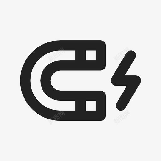 磁铁化学磁石图标svg_新图网 https://ixintu.com 化学 物理 磁石 磁铁 科学