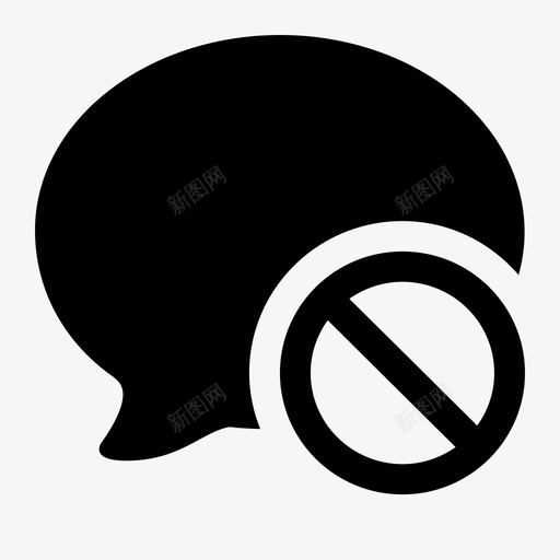 禁言svg_新图网 https://ixintu.com 禁言 silent