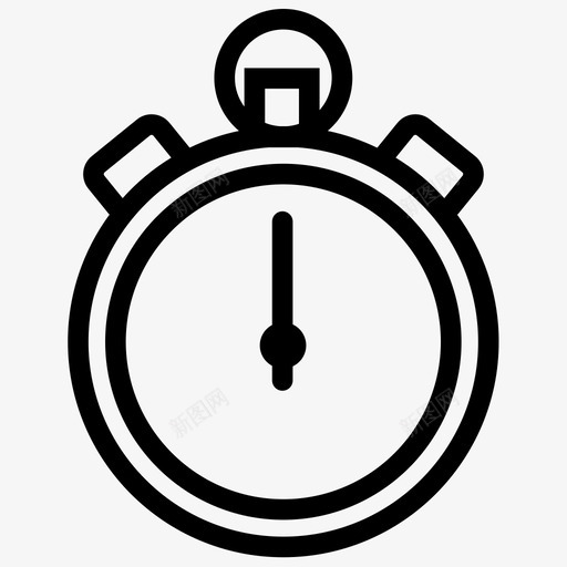 秒表测量速度图标svg_新图网 https://ixintu.com 测量 秒表 计时器 足球轮廓 速度