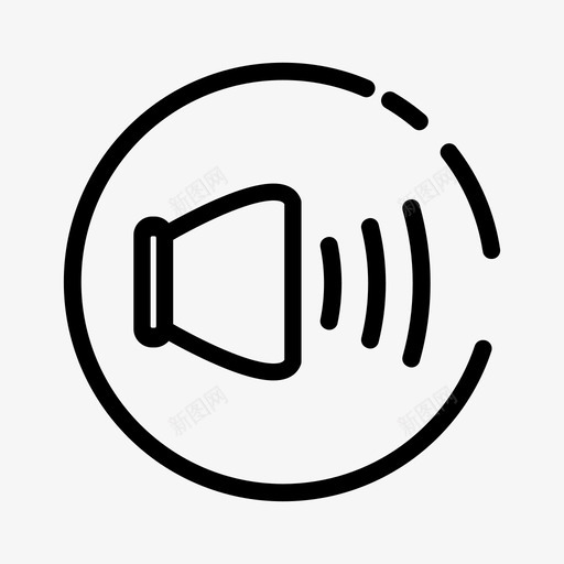 声音音频噪音图标svg_新图网 https://ixintu.com 噪音 声音 扬声器 音乐 音频