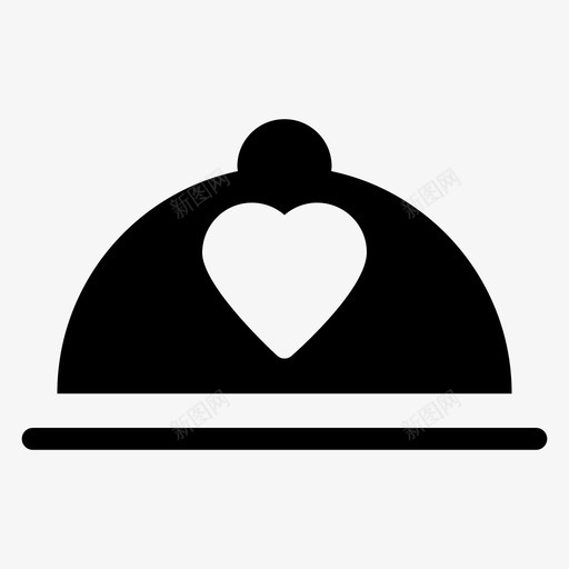 美食之心酒店爱情图标svg_新图网 https://ixintu.com 婚礼 爱情 爱情和浪漫 美食之心 酒店